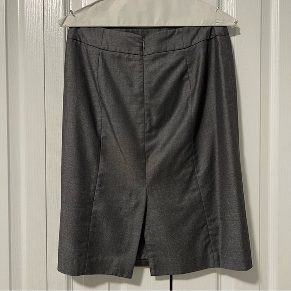 Charcoal Gray Calvin Klein Suit - Blazer + Skirt - Picture 7 of 11